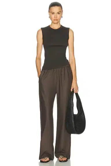 Enza Costa Supima Cotton New Classic Sleeveless Tee | Thumbnail 4 Enza Costa Supima Cotton New Classic Sleeveless Tee | Thumbnail 4
