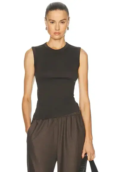 Enza Costa Supima Cotton New Classic Sleeveless Tee | Thumbnail 1 Enza Costa Supima Cotton New Classic Sleeveless Tee | Thumbnail 1