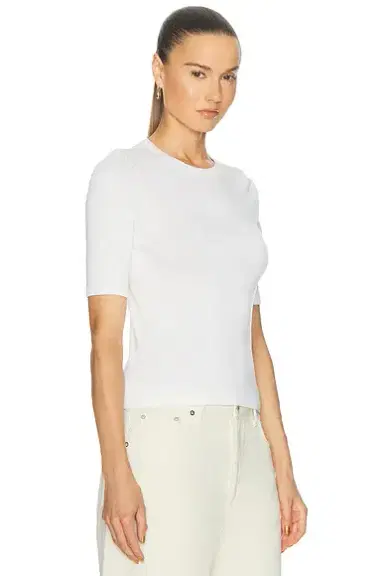 Enza Costa Supima Cotton New Classic Half Sleeve Tee | Thumbnail 2 Enza Costa Supima Cotton New Classic Half Sleeve Tee | Thumbnail 2