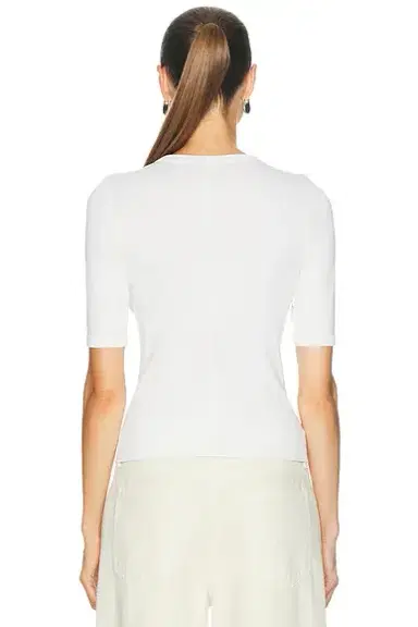 Enza Costa Supima Cotton New Classic Half Sleeve Tee | Thumbnail 3 Enza Costa Supima Cotton New Classic Half Sleeve Tee | Thumbnail 3