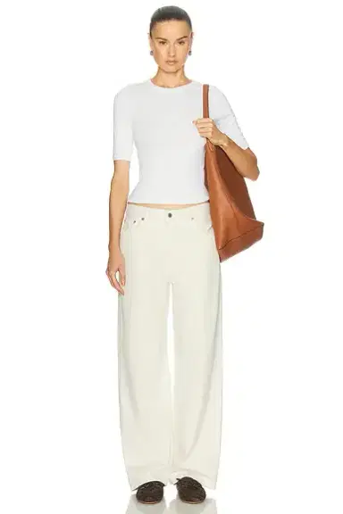 Enza Costa Supima Cotton New Classic Half Sleeve Tee | Thumbnail 4 Enza Costa Supima Cotton New Classic Half Sleeve Tee | Thumbnail 4