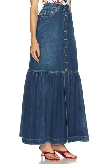Dolce & Gabbana Button Front Denim Maxi Skirt | Thumbnail 3 Dolce & Gabbana Button Front Denim Maxi Skirt | Thumbnail 3