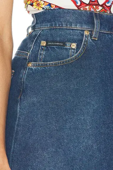 Dolce & Gabbana Button Front Denim Maxi Skirt | Thumbnail 7 Dolce & Gabbana Button Front Denim Maxi Skirt | Thumbnail 7