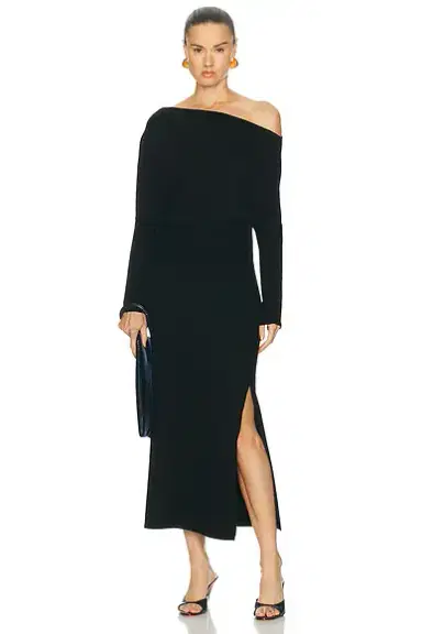 Simkhai Janese Off Shoulder Midi Dress | Thumbnail 1 Simkhai Janese Off Shoulder Midi Dress | Thumbnail 1