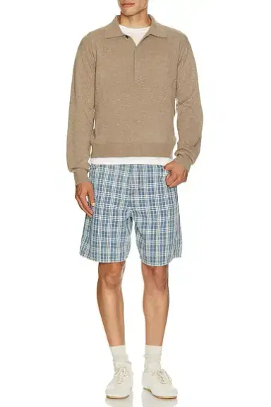 Burberry Douglas Check Denim Short | Thumbnail 3 Burberry Douglas Check Denim Short | Thumbnail 3