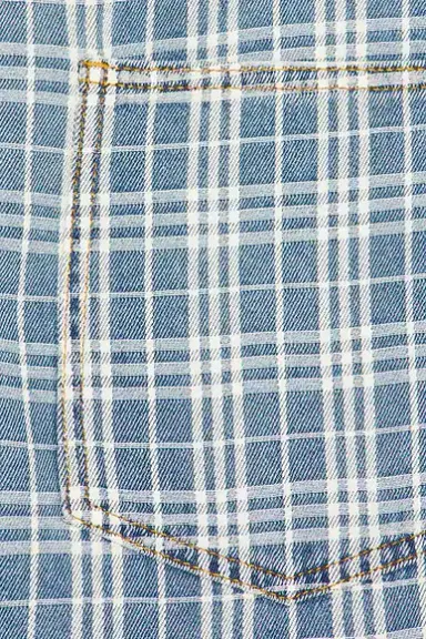 Burberry Douglas Check Denim Short | Thumbnail 5 Burberry Douglas Check Denim Short | Thumbnail 5