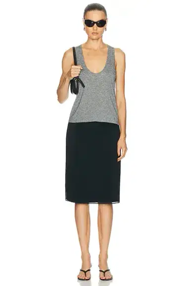 Loulou de Saison Albia U-collar Tank Top | Thumbnail 4 Loulou de Saison Albia U-collar Tank Top | Thumbnail 4