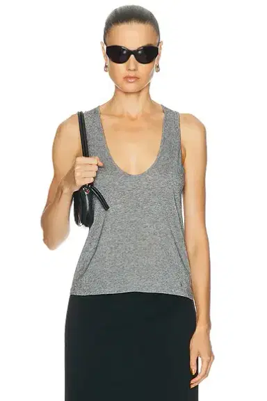 Loulou de Saison Albia U-collar Tank Top | Thumbnail 1 Loulou de Saison Albia U-collar Tank Top | Thumbnail 1