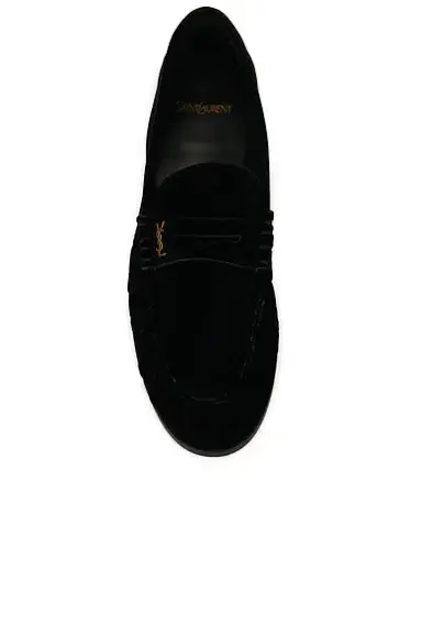 Saint Laurent Le Loafer Supple Ysl Pin | Thumbnail 4 Saint Laurent Le Loafer Supple Ysl Pin | Thumbnail 4