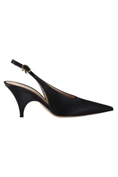 Gianvito Rossi Sofia Slingback 70 - Black | Thumbnail 1 Gianvito Rossi Sofia Slingback 70 - Black | Thumbnail 1