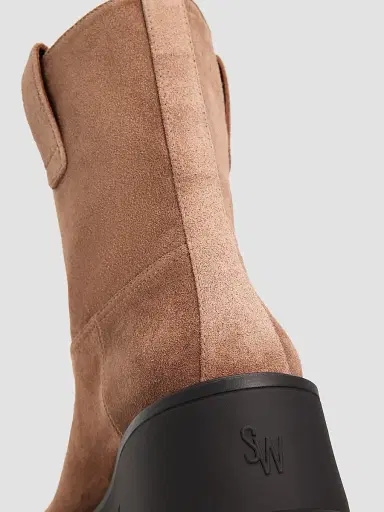 Stuart Weitzman Women's Ren Suede Lug Sole Booties | Thumbnail 5 Stuart Weitzman Women's Ren Suede Lug Sole Booties | Thumbnail 5
