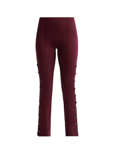 Proenza Schouler Women's Martina Button Pants - Amarone | Thumbnail 1 Proenza Schouler Women's Martina Button Pants - Amarone | Thumbnail 1