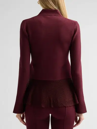 Proenza Schouler Women's Martina Button-Front Jacket - Amarone | Thumbnail 3 Proenza Schouler Women's Martina Button-Front Jacket - Amarone | Thumbnail 3