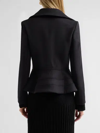 Proenza Schouler Women's Romane Wool-Blend Double-Breasted Jacket - Black | Thumbnail 3 Proenza Schouler Women's Romane Wool-Blend Double-Breasted Jacket - Black | Thumbnail 3