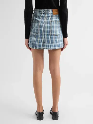 Burberry Women's Norcross Denim Mini Skirt - Light Indigo Blue | Thumbnail 3 Burberry Women's Norcross Denim Mini Skirt - Light Indigo Blue | Thumbnail 3