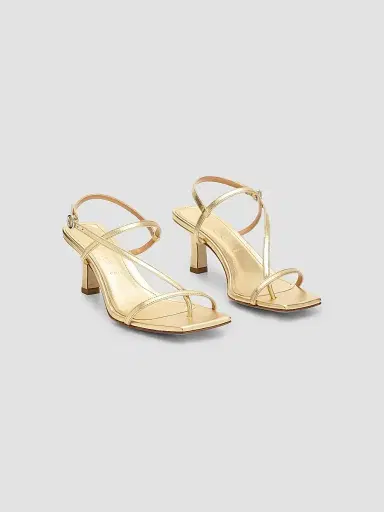 Aeyde Women's Elise 65MM Leather Sandals - Gold | Thumbnail 2 Aeyde Women's Elise 65MM Leather Sandals - Gold | Thumbnail 2