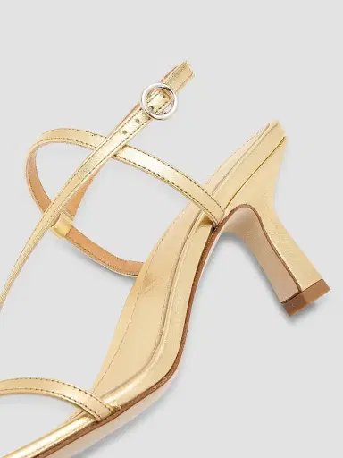 Aeyde Women's Elise 65MM Leather Sandals - Gold | Thumbnail 6 Aeyde Women's Elise 65MM Leather Sandals - Gold | Thumbnail 6