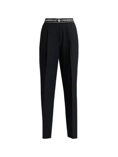 Casablanca Women's Wool Relaxed Trousers - Black | Thumbnail 1 Casablanca Women's Wool Relaxed Trousers - Black | Thumbnail 1