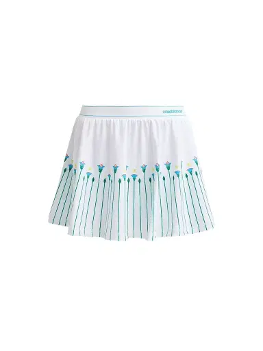 Casablanca Women's Floral Stripe Tennis Mini Skirt - Sporty Floral Stripe | Thumbnail 1 Casablanca Women's Floral Stripe Tennis Mini Skirt - Sporty Floral Stripe | Thumbnail 1