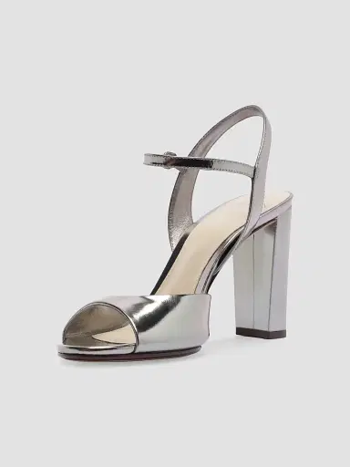 Alexandre Birman Women's Amy 90MM Leather Sandals - Grafite | Thumbnail 5 Alexandre Birman Women's Amy 90MM Leather Sandals - Grafite | Thumbnail 5
