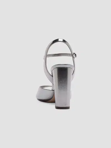 Alexandre Birman Women's Amy 90MM Leather Sandals - Grafite | Thumbnail 7 Alexandre Birman Women's Amy 90MM Leather Sandals - Grafite | Thumbnail 7