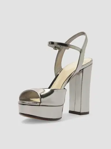 Alexandre Birman Women's Amy 0MM Leather Platform Sandals - Grafite | Thumbnail 5 Alexandre Birman Women's Amy 0MM Leather Platform Sandals - Grafite | Thumbnail 5