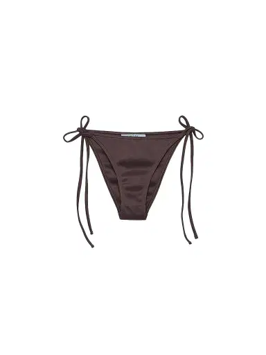 Prada Women's Interlock Knit Bikini Bottom - Brown | Thumbnail 1 Prada Women's Interlock Knit Bikini Bottom - Brown | Thumbnail 1