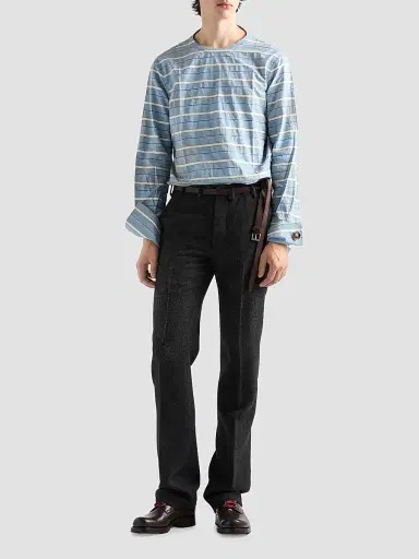 Prada Men's Cotton Shirt - Blue - Size 16.5 | Thumbnail 2 Prada Men's Cotton Shirt - Blue - Size 16.5 | Thumbnail 2