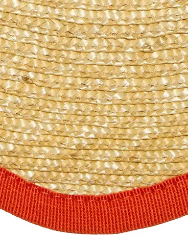 La DoubleJ Straw Cloud Placemats Set of 2 - Solid Orange | Thumbnail 3 La DoubleJ Straw Cloud Placemats Set of 2 - Solid Orange | Thumbnail 3