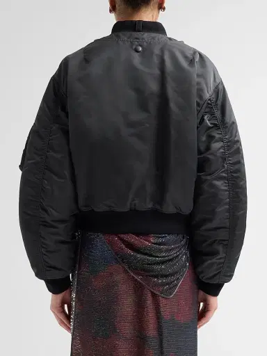 Maison Margiela Women's Reversible Nylon Twill Bomber Jacket - Dark Grey | Thumbnail 3 Maison Margiela Women's Reversible Nylon Twill Bomber Jacket - Dark Grey | Thumbnail 3