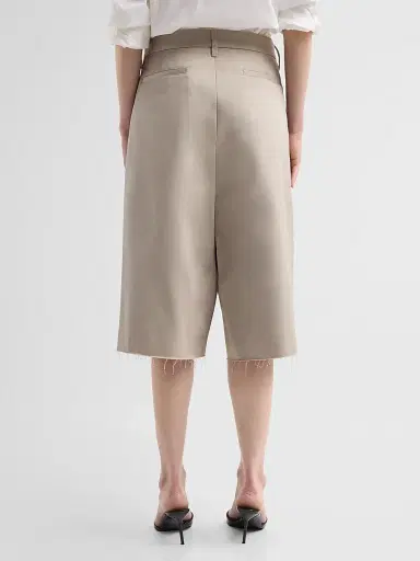 Maison Margiela Women's Cotton Twill Wrap Shorts | Thumbnail 3 Maison Margiela Women's Cotton Twill Wrap Shorts | Thumbnail 3