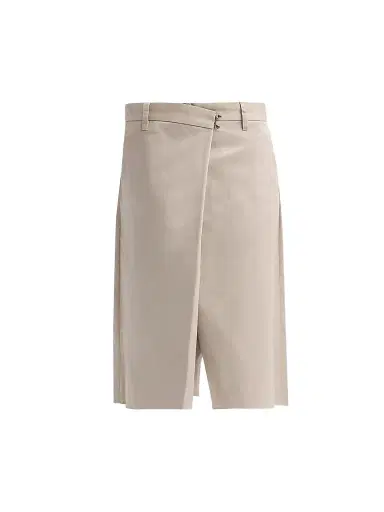 Maison Margiela Women's Cotton Twill Wrap Shorts | Thumbnail 1 Maison Margiela Women's Cotton Twill Wrap Shorts | Thumbnail 1