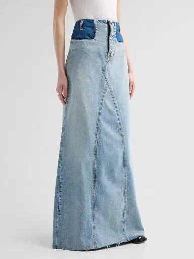 Maison Margiela Women's Waistless Denim Maxi Skirt | Thumbnail 4 Maison Margiela Women's Waistless Denim Maxi Skirt | Thumbnail 4