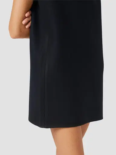 Miu Miu Women's Waxed Double Wool Dress - Blue | Thumbnail 5 Miu Miu Women's Waxed Double Wool Dress - Blue | Thumbnail 5