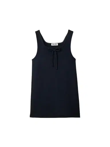 Miu Miu Women's Waxed Double Wool Dress - Blue | Thumbnail 1 Miu Miu Women's Waxed Double Wool Dress - Blue | Thumbnail 1