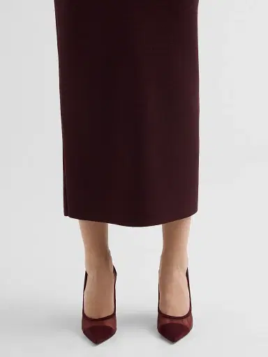 Gianvito Rossi Women's 95MM Mesh & Suede Pumps - Dark Red | Thumbnail 2 Gianvito Rossi Women's 95MM Mesh & Suede Pumps - Dark Red | Thumbnail 2