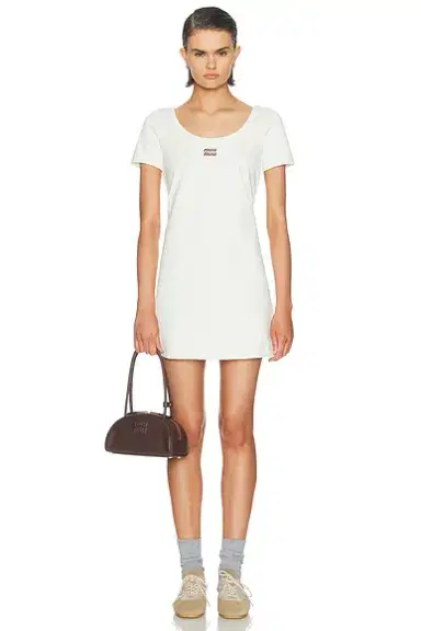 Miu Miu Jersey Dress | Thumbnail 1 Miu Miu Jersey Dress | Thumbnail 1