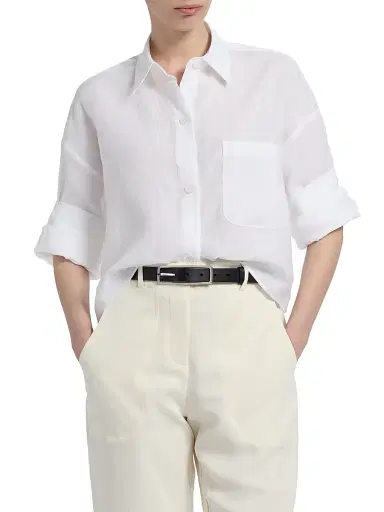 TWP Women's Next Ex Cotton-Silk Button-Front Shirt - White | Thumbnail 3 TWP Women's Next Ex Cotton-Silk Button-Front Shirt - White | Thumbnail 3