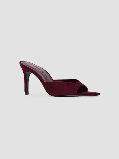 Black Suede Studio Women's Brea 80MM Suede Mules - Cardovan Suede - Size 12 | Thumbnail 2 Black Suede Studio Women's Brea 80MM Suede Mules - Cardovan Suede - Size 12 | Thumbnail 2