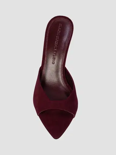 Black Suede Studio Women's Brea 80MM Suede Mules - Cardovan Suede - Size 12 | Thumbnail 4 Black Suede Studio Women's Brea 80MM Suede Mules - Cardovan Suede - Size 12 | Thumbnail 4