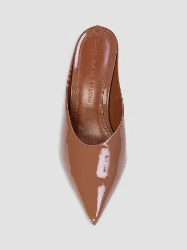 Black Suede Studio Women's Fallon 100MM Patent Pumps - Mousse Patent Leather - Size 11 | Thumbnail 4 Black Suede Studio Women's Fallon 100MM Patent Pumps - Mousse Patent Leather - Size 11 | Thumbnail 4