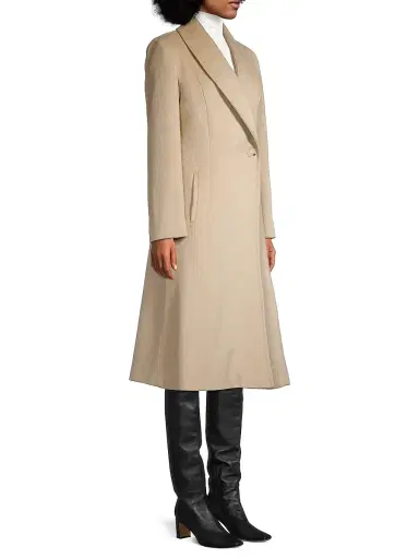 Sofia Cashmere Women's Natural Camelhair Princess Coat - Beige - Size 8 | Thumbnail 4 Sofia Cashmere Women's Natural Camelhair Princess Coat - Beige - Size 8 | Thumbnail 4