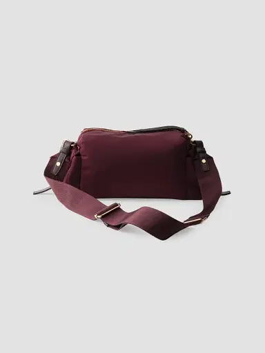 Prada Women's Explore Re-Nylon and Leather Shoulder Bag - Dark Red | Thumbnail 3 Prada Women's Explore Re-Nylon and Leather Shoulder Bag - Dark Red | Thumbnail 3