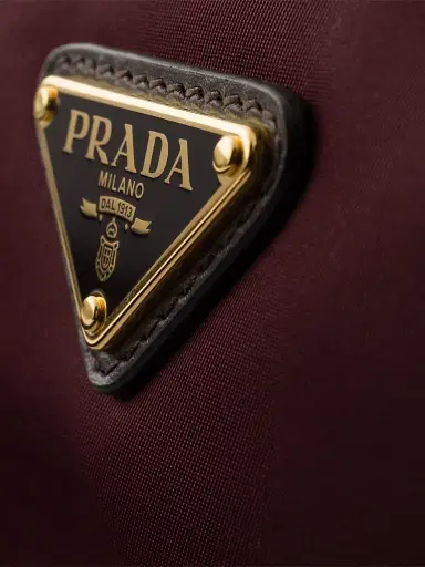 Prada Women's Explore Re-Nylon and Leather Shoulder Bag - Dark Red | Thumbnail 5 Prada Women's Explore Re-Nylon and Leather Shoulder Bag - Dark Red | Thumbnail 5