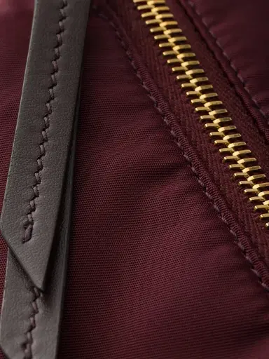 Prada Women's Explore Re-Nylon and Leather Shoulder Bag - Dark Red | Thumbnail 6 Prada Women's Explore Re-Nylon and Leather Shoulder Bag - Dark Red | Thumbnail 6