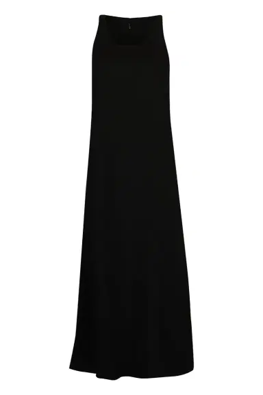 TOTEME Sleeveless Scoop Neck Sable Dress | Thumbnail 1 TOTEME Sleeveless Scoop Neck Sable Dress | Thumbnail 1