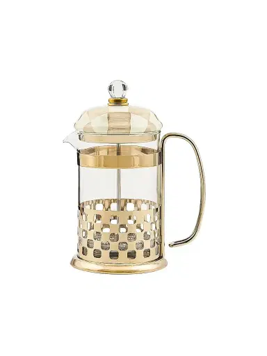 MacKenzie-Childs Mocha Check French Press | Thumbnail 1 MacKenzie-Childs Mocha Check French Press | Thumbnail 1