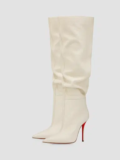 Christian Louboutin Women's Zependris Knee High Boots - Suzuran | Thumbnail 2 Christian Louboutin Women's Zependris Knee High Boots - Suzuran | Thumbnail 2