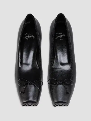 Christian Louboutin Women's Cassia Nodo Flats - Black | Thumbnail 4 Christian Louboutin Women's Cassia Nodo Flats - Black | Thumbnail 4