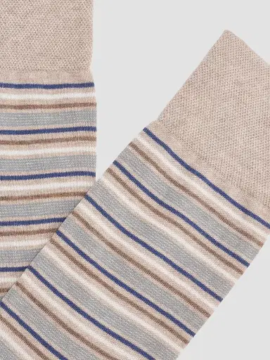 Marcoliani Men's Torino Striped Cotton-Nylon Socks 2-Pack | Thumbnail 2 Marcoliani Men's Torino Striped Cotton-Nylon Socks 2-Pack | Thumbnail 2